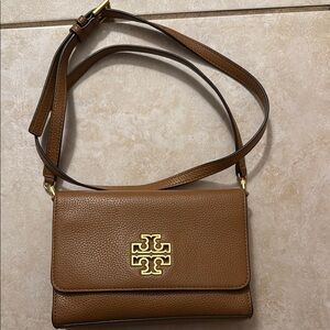 Tory Burch Brown Leather Crossbody Bag